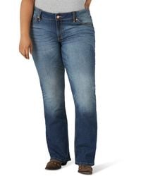 Wrangler - Plus Retro Mae Mid Rise Stretch Bootcut Jeans - Lyst