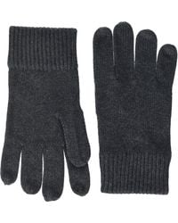 Tommy Hilfiger Pima Cotton Cashmere Gloves - Grey