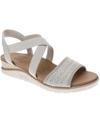 Skechers - Bobs Arch Fit Beach Kiss-beyond Glam Slide Sandals - Lyst