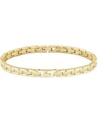 Lacoste - Pulsera de Eslabones para Mujer Colección METROPOLE en Oro Rosa con Petit Piqué Grabado - 2040467 - Lyst