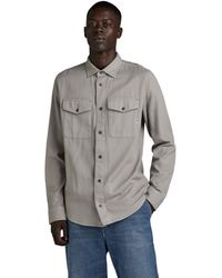 G-Star RAW - Marine Slim Shirt Long Sleeve Camisetas - Lyst