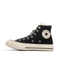 Converse - Scarpe da ginnastica nere leopardo da donna Chuck 70 - Lyst