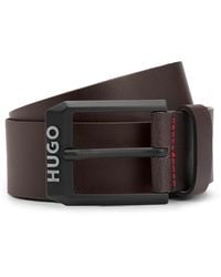 HUGO - Gelio Leather Belt - Lyst