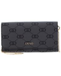 Liu Jo - Caliwen Bifold Wallet XL Nero - Lyst