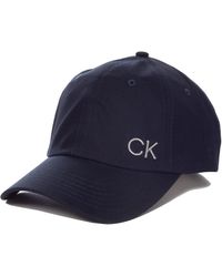 Calvin Klein - Twill-Kappe aus Baumwolle – Marineblau – - Lyst