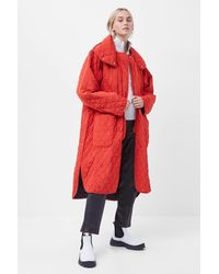French Connection - Aris Quilt Reversible Coat - Lyst