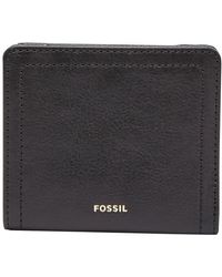 Fossil - Logan Leather Wallet Rfid Blocking Small Bifold - Lyst