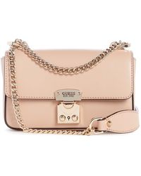Guess - Eliette Mini Convertible XBody Flap Light Beige - Lyst