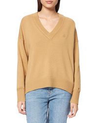 Tommy Hilfiger - Wool Blend V-NK Sweater Pullover - Lyst