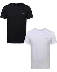 Reebok - T-shirt 2 Pack Clancy For Black And White Plain Standard T-shirt Classic Design Underwear - Lyst