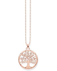 Thomas Sabo - Necklace Tree Of Love Rose Gold 925 Sterling Silver Ke1660-415-40-l45v - Lyst