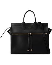 Ted Baker - S Zip Detail Tote Bag Black One Size - Lyst