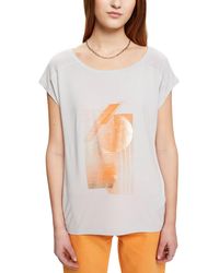 Esprit - Collectie T-shirt Met Print Aan De Voorkant - Lyst