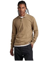 G-Star RAW - Essential Poloshirt Long Sleeve - Lyst