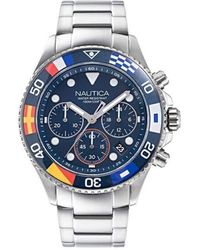 Nautica - Wesport Stainless Steel Bracelet Watch 44mm - Lyst