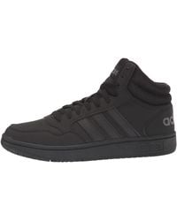 adidas - Originals Hoops 3.0 Mid Black/black/grey 12 D - Lyst