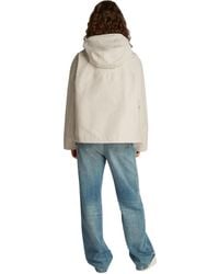 Tommy Hilfiger - Short Cotton Nylon Parka With Hood - Lyst