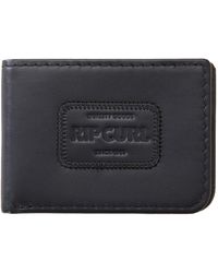 Rip Curl - Classic Surf Rfid All Day Leather Wallet In Black - Lyst