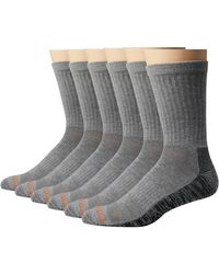 Merrell - Everyday Work Crew Socks 6-pair Gray Heather Lg-xl - Lyst
