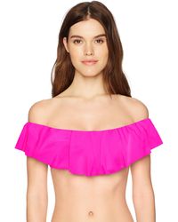 trina turk cap sleeve bikini top