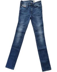 DIESEL - Jeans Hose Skinzee Super Slim-Skinny Regular Waist Jeanshose 0848L Stretch - Lyst