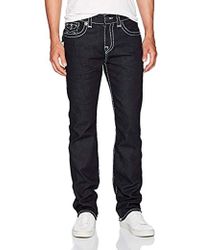 True Religion Ricky Super T Straight Leg Jeans - Blue