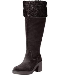 Geox Leather D Adrya A High Boots, in Black - Save 62% | Lyst UK