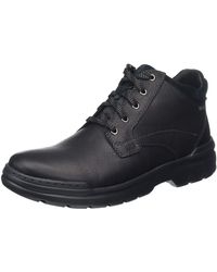 Clarks - Rockie 2 Up Gore-tex Leather Boots In Black Standard Fit Size 61⁄2 - Lyst