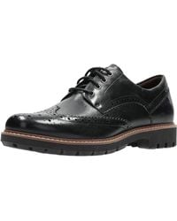 clarks black brogues