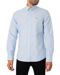 GANT - Slim Oxford Shirt Hemd - Lyst