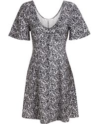 Calvin Klein - Mini Sommerkleid Button DOWN Short Sleeve Dress Painter Animal Print schwarz - S - Lyst