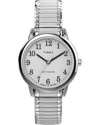 Timex - Silver-tone Expansion Band White Dial Silver-tone - Lyst