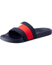 Tommy Hilfiger Tongs Essential Flag Marin - Bleu