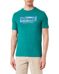 S.oliver - T-Shirt Kurzarm Green M - Lyst