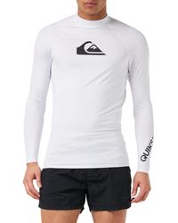 Quiksilver - All Time Ls Long Sleeve Rashguard Surf Shirt - Lyst