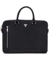 Guess - Borsa da ufficio con scomparto per laptop Torino Laptop Bag Black nero - Lyst