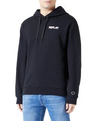 Replay - Men's Hoodie With Zip Made Of Cotton - Lyst