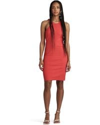 G-Star - Slim Ribbed Tank Kleid - Lyst