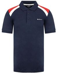 Ben Sherman - Short Sleeve Collared Navy Blue S Polo Shirt 0065225 Navy - Lyst