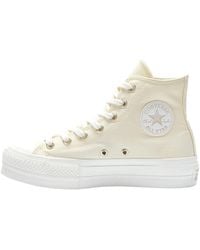 Converse - Chuck Taylor All Star LIFT HI Sneaker Beige da Donna A05198C - Lyst