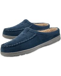 Clarks - S Cozy Open Back Suede Clog Slipper With Plush Sherpa Lining Indoor Outdoor Slippers For - Lyst