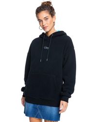 Roxy Call Me S Pullover Hoody Large Anthracite - Blue