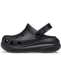 Crocs™ - Classic Platform Lined Clog Black Size 5 Uk - Lyst