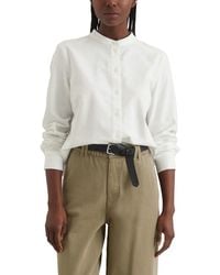 Marc O' Polo - Marc OߴPolo Denim Bluse mit Stehkragen Relaxed Fit - Lyst