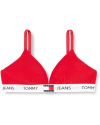 Tommy Hilfiger - Tommy Jeans Mujer Sujetador triangular Padded tejido elástico - Lyst