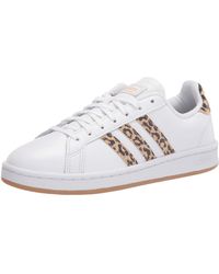 adidas Womens Court Bold Sneaker in Black - Save 25% - Lyst