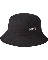 Levi's - Poster Logo Bucket Hat OV Cappello a Falda Larga - Lyst