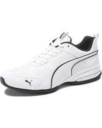 PUMA - Mens Tazon Advance Leather Running Sneakers Shoes - White, White, 11.5 M - Lyst