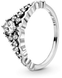 PANDORA Jewelry Princess Tiara Crown Cubic Zirconia Ring In Rose in Gold  (Metallic) - Save 74% - Lyst