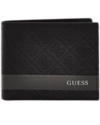 Guess - Leather Slim Bifold Wallet - Lyst